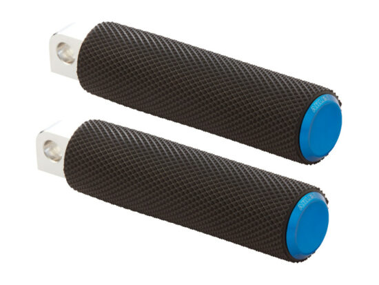 Taverner Motorsports - Footpegs; Knurled Fusion Blue - AN-07-937