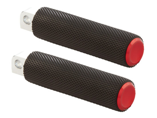 Taverner Motorsports - Footpegs; Knurled Fusion Red - AN-07-938