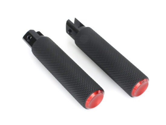 Taverner Motorsports - Footpegs; Knurled Fusion Red - AN-07-954