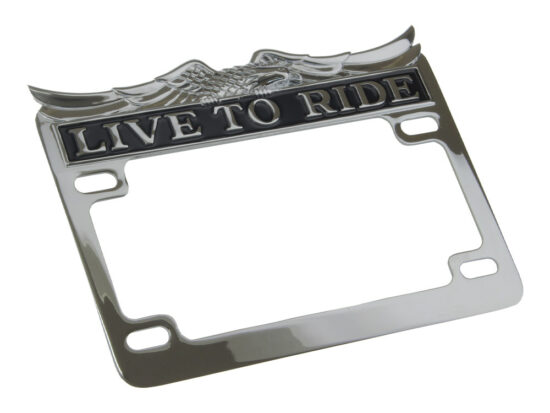 Taverner Motorsports - N/Plate Frame; Live To Ride - BAI-28-6014