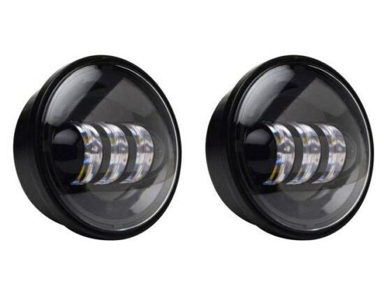 Taverner Motorsports - P/Lamps; 4-1/2" 30w LED Blk (pair) - HOG-4045AUX