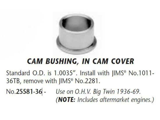 Taverner Motorsports - Bush; Cam Cvr BT'36-69 - JM-25581-36