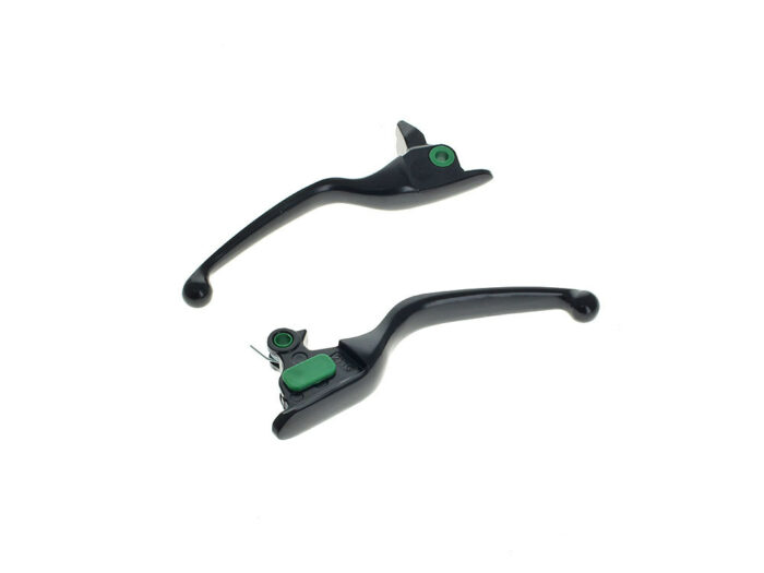 Taverner Motorsports - Levers; FLH'21up Blk w/Cable Clutch - BAI-H07-0730MB