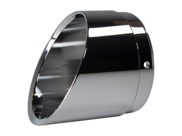 Taverner Motorsports - End Cap; Edge Chr 4.5" Muffler - KW200719P